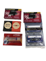 New Blank Cassette Tape lot Sealed in Factory Package plus old Sony Orig... - £9.30 GBP