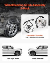 VEVOR Front Wheel Bearing & Hub Assembly Pair for 2010 Jeep Wrangler Islander - €115,36 EUR