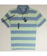 IZOD ADVANTAGE PERFORMANCE NEW MENS POLO SHIRT COOLING TECHNOLOGY BLUE/G... - $369.89 MXN