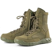 Professional Military Boots For Men Special Force Leather Army Green Combat Boot - £56.04 GBP