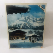 Vintage Whitman Jigsaw Puzzle Austria: Village of Going in the Tyrol Alps Snowy - $22.49