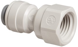 John Guest Acetal Copolymer Tube Fitting, Adaptor, 1/4&quot; Tube OD x 1/4&quot; N... - $35.92+