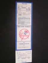 1989 New York Yankees Full Unused Collectible Ticket Stub 5/24/89 Califo... - £2.72 GBP