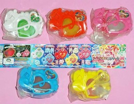 Smile PreCure Glitter Force Cure Decor Light Up Charm Keychain Set Lot of 5 - $49.80