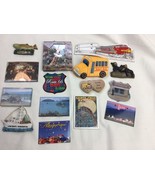 Vintage Modern Mix  Lot Of Kitchen Fridge Magnets 15 USA Souvenir - $27.12 CAD