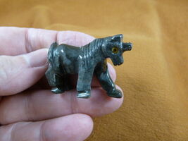 (Y-UNI-36) SOAPSTONE UNICORN stone carving figurine GEMSTONE horse love ... - $8.99