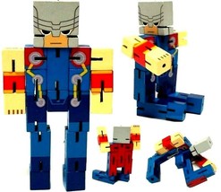 Miniso Marvel THOR Action Figure Collectible 5.4 in Movable Wooden Toy(3... - $14.84