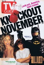 ORIGINAL Vintage Nov 4 1989 TV Guide Batman Farrah Fawcett V Bertinelli - £11.83 GBP