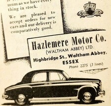 1954 Hazlemore Motor Co Essex Car Mechanic Advertisement Automobilia E89G2 - €17,25 EUR