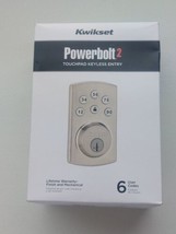 Kwikset Powerbolt 2 Touchpad Keyless Entry Deadbolt Satin Nickel 6 Codes Read - £29.28 GBP