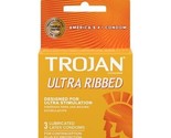 Trojan Ultra Ribbed Lubricated Condoms - $20.04