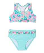 Wonder Nation Toddler Girls Ruffle Bikini Swim Set 2 Pieces, Multicolor ... - $364.70 MXN