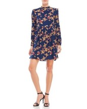 Walter Baker Blue Multi Dahlia Butterfly Mock Short dress size 2 - £27.19 GBP