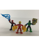 Playskool Marvel Super Hero Adventures Hulk Spider-Man Mini Falcon Figur... - $29.65