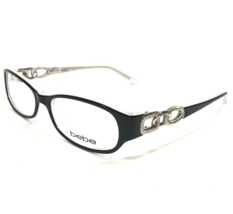 bebe Eyeglasses Frames BB5022 BANGLES 002 JET Oval Chains Full Rim 51-15-135 - £55.09 GBP