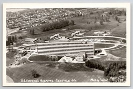 RPPC U.S. Veteran&#39;s Hospital Seattle WA Aerial Photo by Wood  Postcard J22 - $11.95