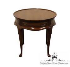 HEKMAN FURNITURE Solid Walnut Traditional Style 26&quot; Round Accent End Table 306 - £470.83 GBP