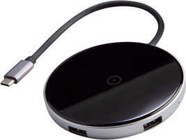 Rosewill 60W Five-Port Wireless Charger and Data Transfer USB Hub with 1 USB-C P - £60.91 GBP