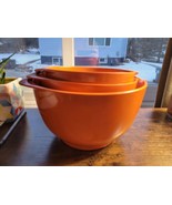 Rosti Orange Set Of 3 Mixing Bowls -  Sizes 3L, 2L, 1.5L - Denmark Mepal... - $1,696.23 MXN