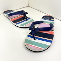 Kate Spade New York Fifi Multi Color Stripe Voyage Flip Flops Sandals Size 8 M - £13.44 GBP