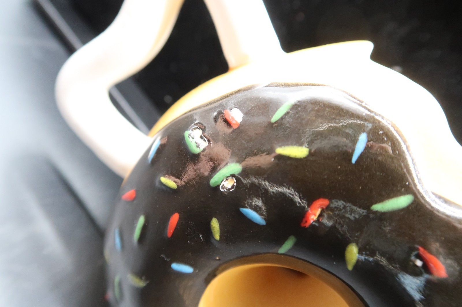 Donut Shaped Coffee Mug Cup MMMMM... Donuts Frosted Sprinkles Big Mouth Inc. Item image 12