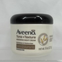 Aveeno Tone + Texture Renewing Night Creme Exfoliates & Moisturizes - £7.97 GBP