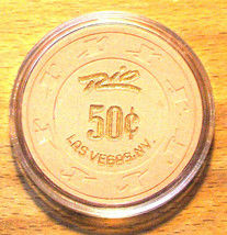 (1) 50 Cent Rio Casino Chip - 1984 - Las Vegas, Nevada - Paulson Chip - $12.95