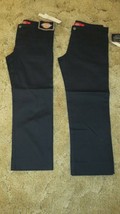 Girl's Dickies School Uniform Pants Stretch Fabric Size:1 30 x 24 Black Lot of 2 - $15.79