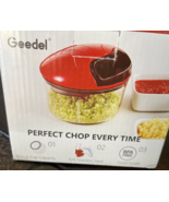 Manual Food Chopper Vegetable Chopper Easy to Clean 2.5 Cup NEW - £19.86 GBP