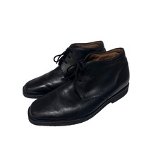 Florsheim Flites Mens Chukka Ankle Boots US 10D Black Leather Lace Up Shoes - $79.19