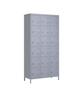 18 Door Metal Lockers w/ Lock: Office, Home, Gym Storage Cabinet - $7,716.25 MXN
