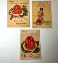 Jell-O Recipes Booklets 1928, 1930, 1931 Deserts Salads Lot of Three Vintage - $16.00