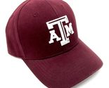 National Cap MVP Texas A&amp;M Aggies Logo Maroon Curved Bill Adjustable Hat - £16.08 GBP