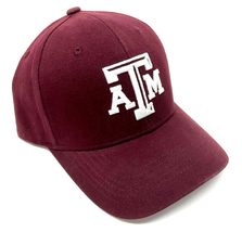 National Cap MVP Texas A&amp;M Aggies Logo Maroon Curved Bill Adjustable Hat - £16.41 GBP