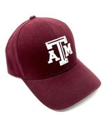 National Cap MVP Texas A&amp;M Aggies Logo Maroon Curved Bill Adjustable Hat - £16.15 GBP