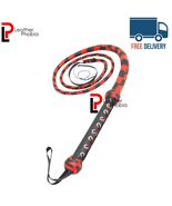 Genuine Cowhide Leather 6 Feet Long 12 Plait Bull Whip Equestrian Rope C... - €31,06 EUR