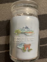 Yankee Candle Large Jar Candle 60-90 hrs 20 oz Majestic MT. Fuji - $36.63