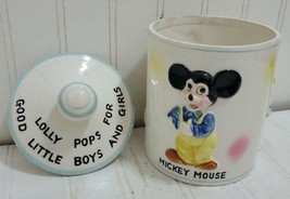 1961 Disney LOLLY POP Candy Cookie Jar Mickey Mouse Donald Duck Ludwig V... - £37.66 GBP