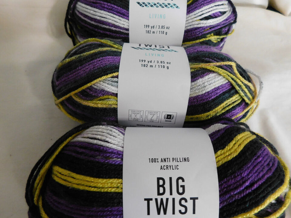 Big Twist Living Authentic lot of 3 Dye Lot 195114 - $25.49