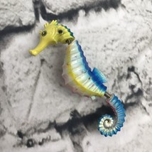 Seahorse Refrigerator Magnet Blue And Yellow Spring Action - £9.11 GBP