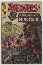 Avengers 17 Marvel 1965 GD VG Iron Man Captain America Thor Hulk Stan Lee - £23.73 GBP
