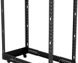 18U 4-Post Open Frame Floor Standing Server Rack, 22  40 Adjustable Moun... - £289.76 GBP