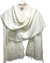 Oboe Sweater Scarf Off White M/L Vintage Y2K 90s Glamorous Pin-Up Style - $24.49
