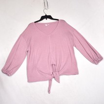 Gap Women&#39;s Sweater Tie Front Pink Long Sleeve Size Small - $15.39