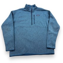 Patagonia Blue Better Sweater Fleece Men’s 1/4 Quarter Zip Jacket Pullov... - $39.11