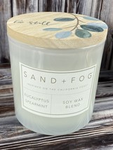 Sand &amp; Fog 25 oz Scented 3-Wick Soy Wax Blend Candle - Eucalyptus &amp; Spearmint - £19.04 GBP
