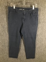 Old Navy Pixie Womens Jeans Blue Size 12 32 Inch Waist Stretchy Mid Rise - £9.01 GBP