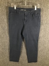 Old Navy Pixie Womens Jeans Blue Size 12 32 Inch Waist Stretchy Mid Rise - $11.51