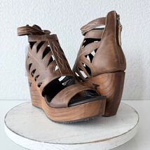 NEW Lane Boots BECCA Womens Brown Wedges 8.5 Western Sandals Cowgirl Woo... - $209.56 CAD