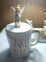 Rae Dunn Disney “Tinker Bell” Mug With Topper Tinker Bell Peter Pan Ll. New - $20.57